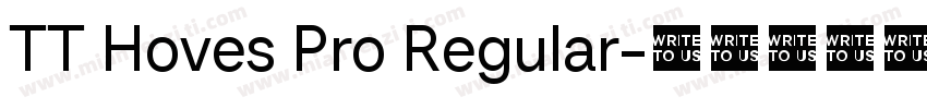 TT Hoves Pro Regular字体转换